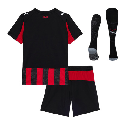 AC Milan Tröja 2025/26 Hemmaställ Röd & Svart Barn-11