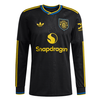 Manchester United Tröja 2025/26 Tredje Långärmad Svart