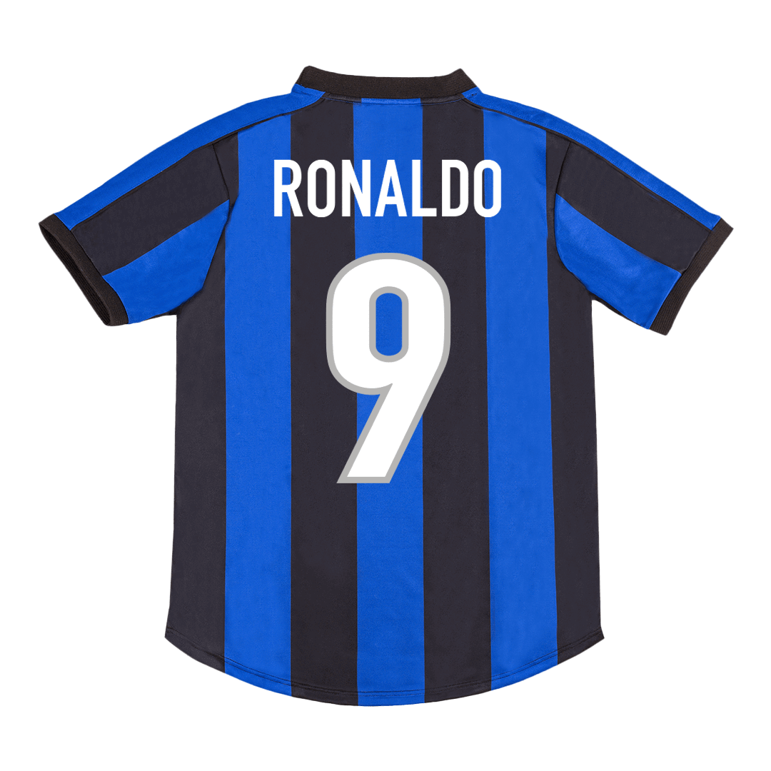 RONALDO #9 Inter Milan Hemmatröja 1999/00 Retro Tröja
 Blå och svart