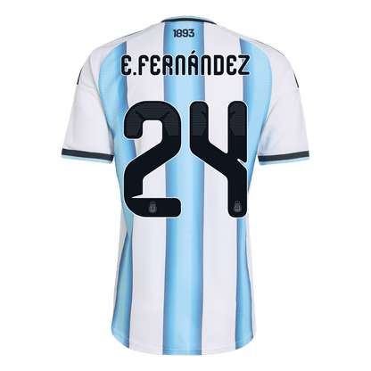 Argentina Tröja E. FERNÁNDEZ #24 2026 Hemma Autentisk Blå & Vit-3