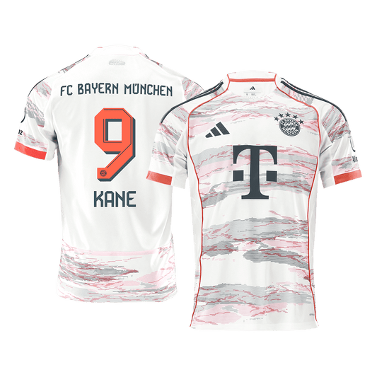 Bayern Munich Tröja KANE #9 2025/26 Borta Vit