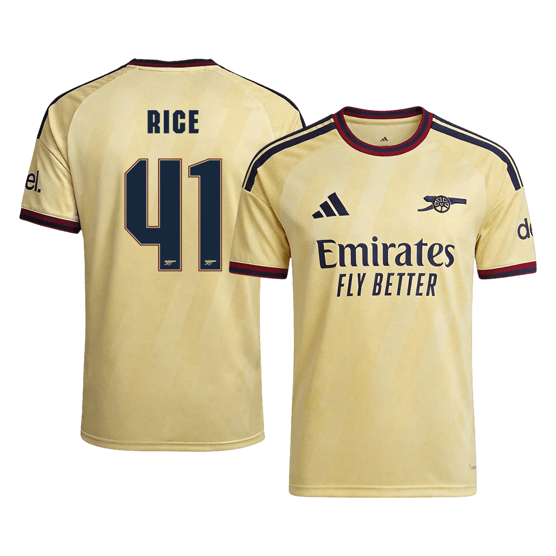 Arsenal Tröja RICE #41 2026/27 Tredje Gul - UCL