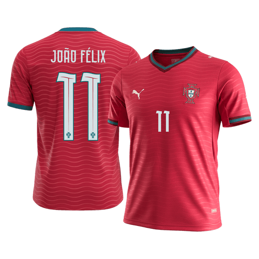 JOÃO FÉLIX #11 Portugal Tröja 2026 Hemma Premium Röd