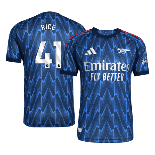 Arsenal Tröja RICE #41 2025/26 Borta Blå