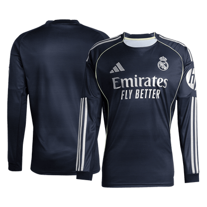 Real Madrid Tröja 2025/26 Borta Långärmad Mörkblå-11