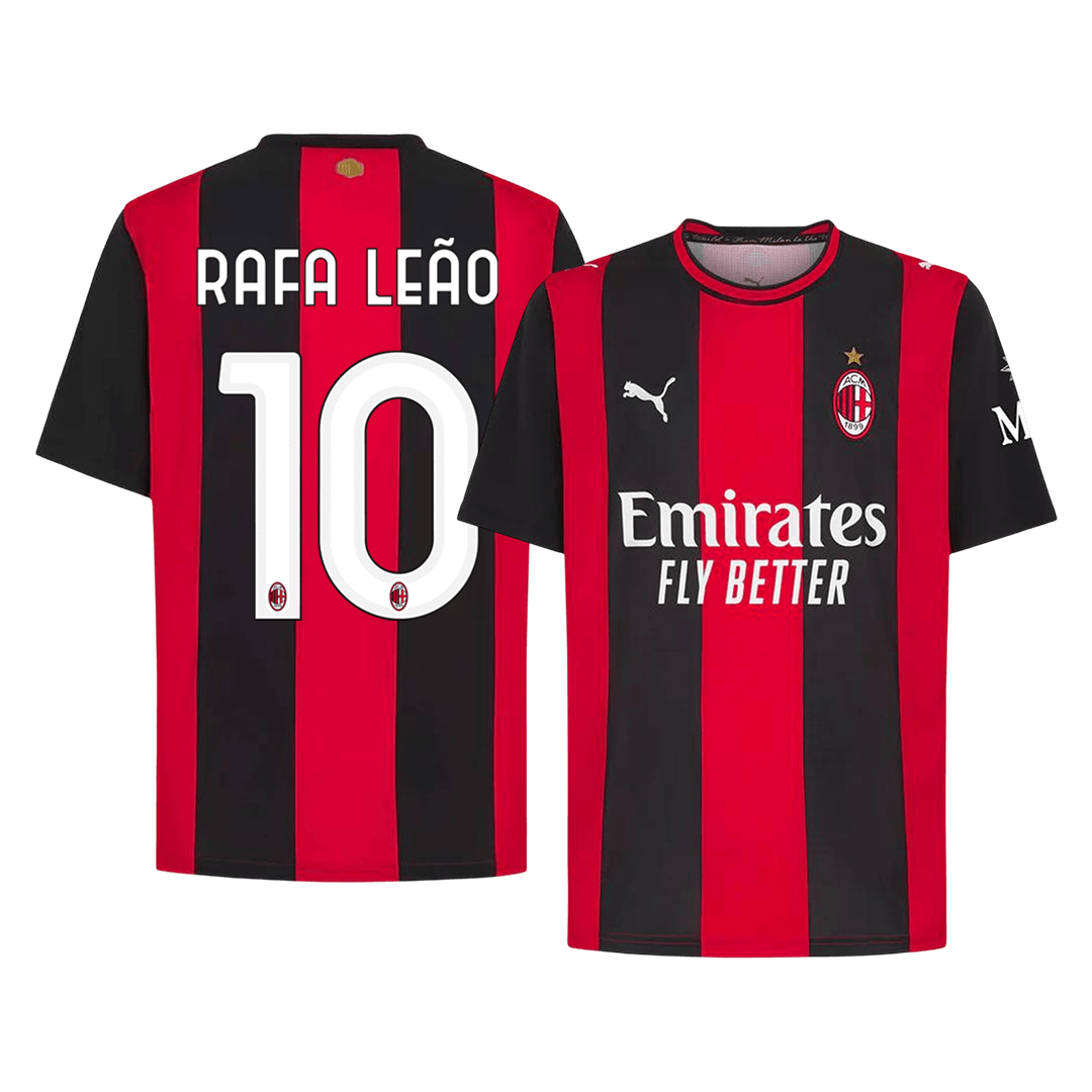 AC Milan Tröja RAFA LEÃO #10 2026/27 Hemma Röd & Svart