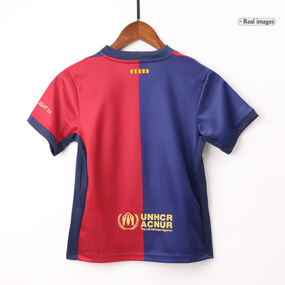 Barcelona Tröja 2024/25 Hemma Röd & Blå Barn-18
