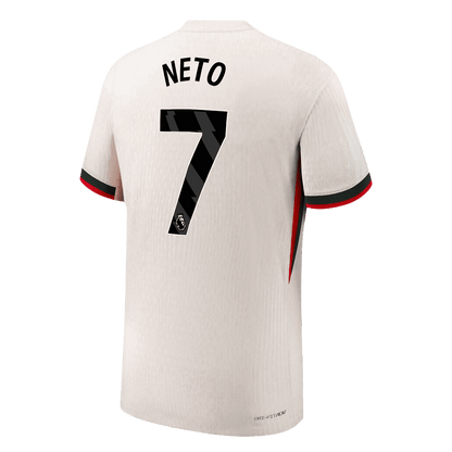 Chelsea Tröja NETO #7 2025/26 Borta Vit-9