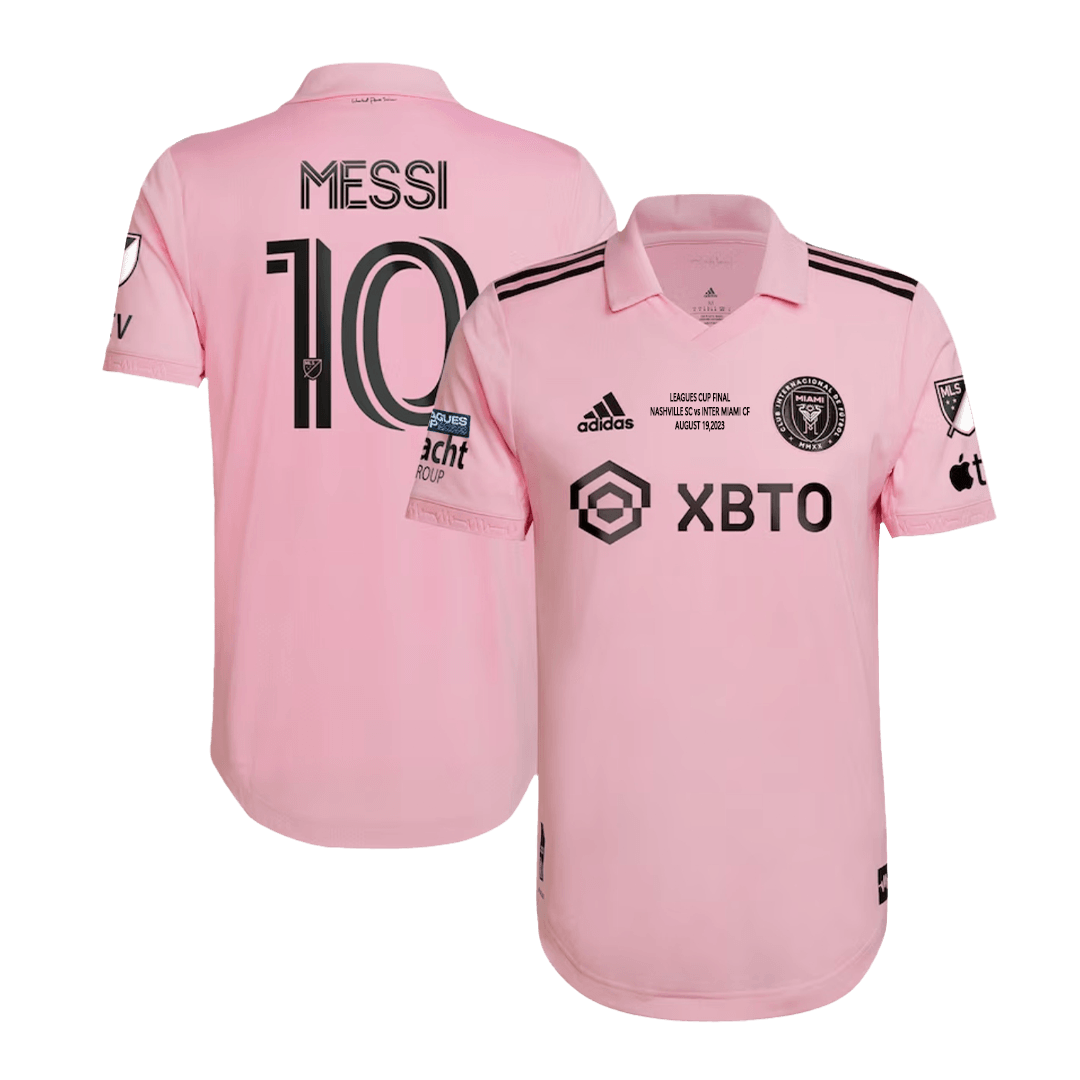 Inter Miami CF Tröja MESSI #10 2023 Hemma Rosa Final