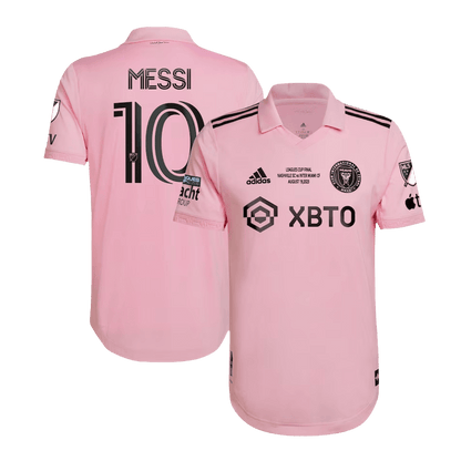 Inter Miami CF Tröja MESSI #10 2023 Hemma Rosa Final