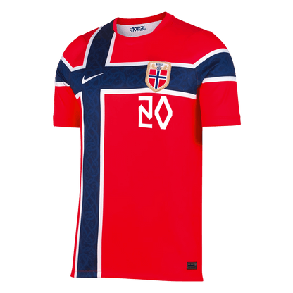 Norge Tröja NUSA #20 2026 Hemma Röd-2