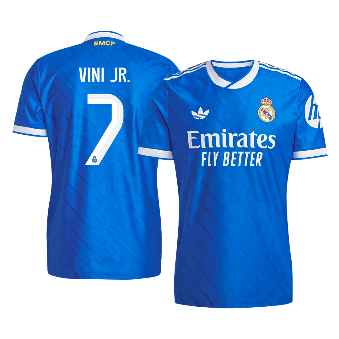 Real Madrid Tröja VINI JR. #7 2025/26 Tredje Blå