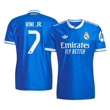 Real Madrid Tröja VINI JR. #7 2025/26 Tredje Blå