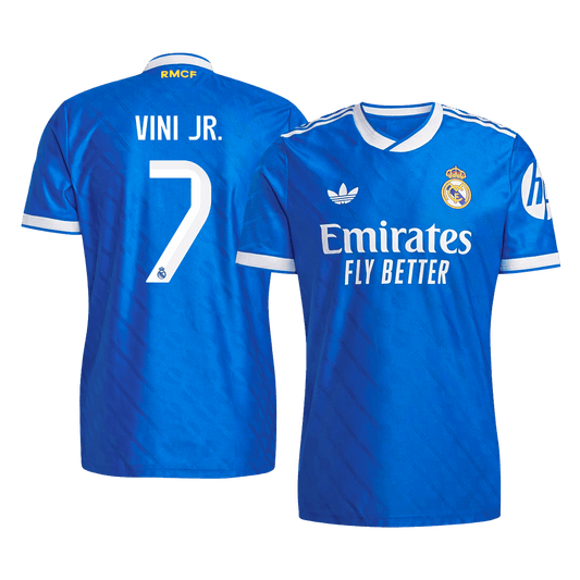 Real Madrid Tröja VINI JR. #7 2025/26 Tredje Blå