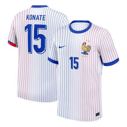 Frankrike Tröja KONATE #15 Euro 2024 Borta Vit