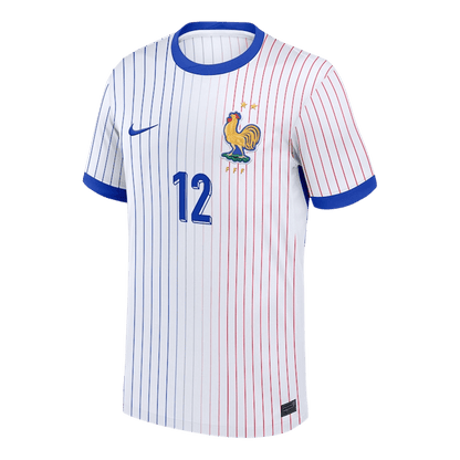 Frankrike Tröja KOLO MUANI #12 Euro 2024 Borta Vit-8