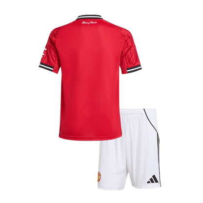 Manchester United Tröja 2025/26 Hemma Röd Barn-16