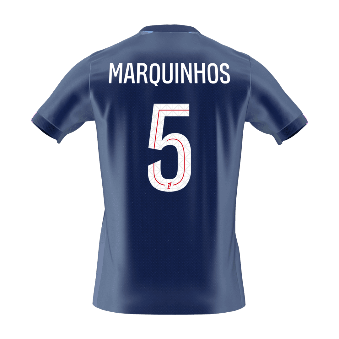 MARQUINHOS #5 PSG Tröja 2025/26 Hemma Premium Mörkblå
