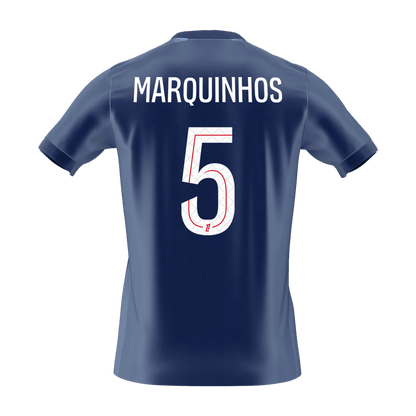 MARQUINHOS #5 PSG Tröja 2025/26 Hemma Premium Mörkblå-7