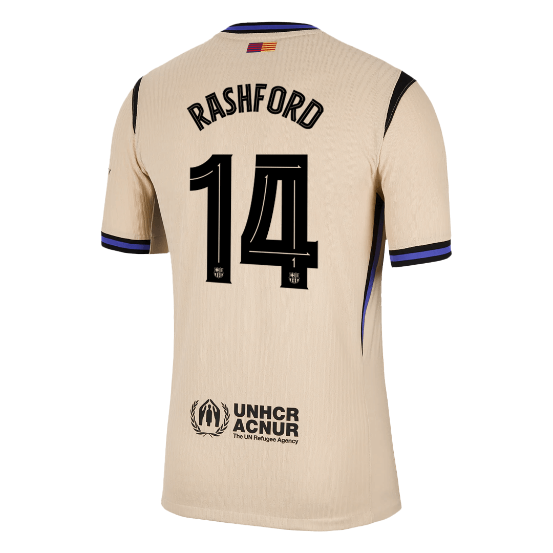 Barcelona Tröja RASHFORD #14 2025/26 Borta Gul - UCL