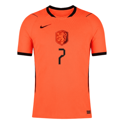 Nederländerna Tröja XAVI #7 2026 Hemma Autentisk Orange-9