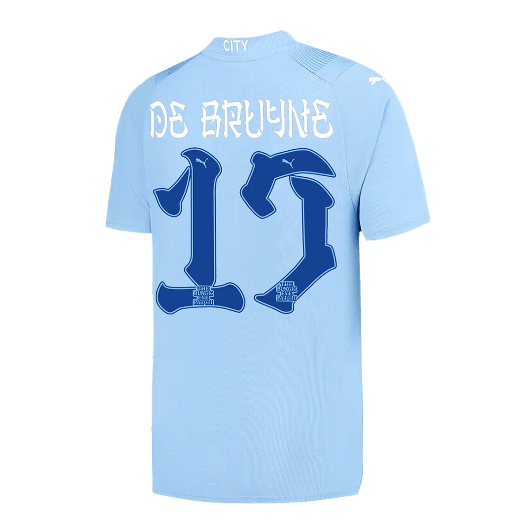 Manchester City Tröja DE BRUYNE #17 2023/24 Hemma Blå