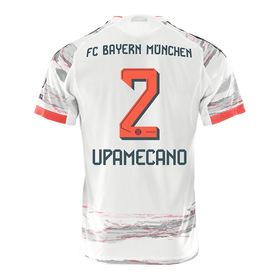 Bayern Munich Tröja UPAMECANO #2 2025/26 Borta Vit