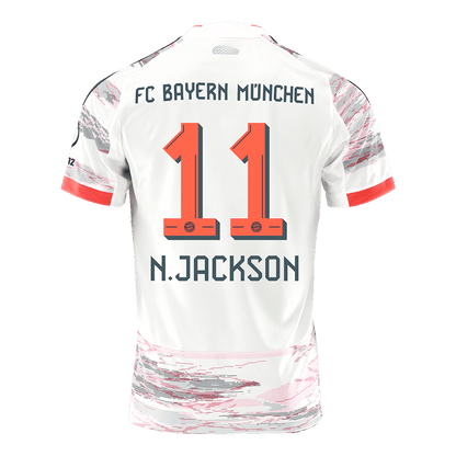 Bayern Munich Tröja N.JACKSON #11 2025/26 Borta Vit-13