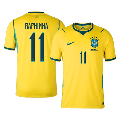 Brasilien Tröja RAPHINHA #11 2026 Hemma Gul