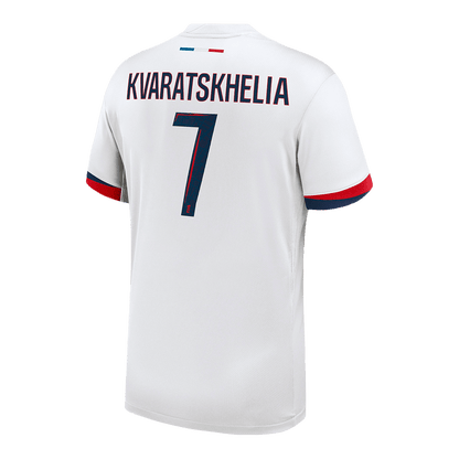 PSG Tröja KVARATSKHELIA #7 2025/26 Borta Vit-11