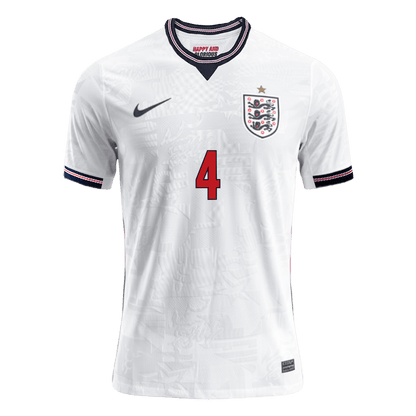 England Tröja RICE #4 2026 Hemma Autentisk Vit-8