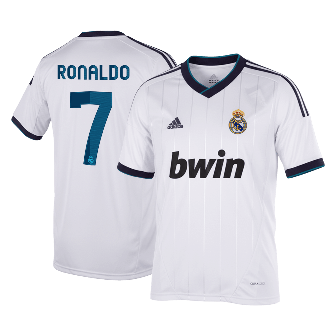 RONALDO #7 Real Madrid Hemmatröja 2012/13 Retro Tröja
 Vit