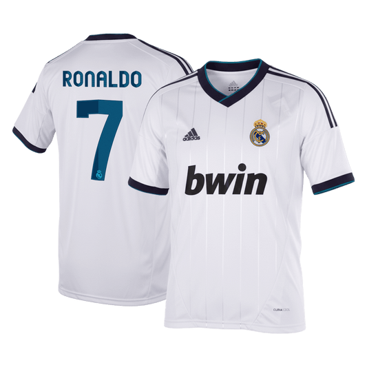 RONALDO #7 Real Madrid Hemmatröja 2012/13 Retro Tröja
 Vit