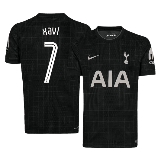 Tottenham Hotspur Tröja XAVI #7 2025/26 Borta Svart - UCL