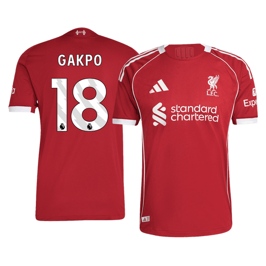 Liverpool Tröja GAKPO #18 2025/26 Hemma Röd