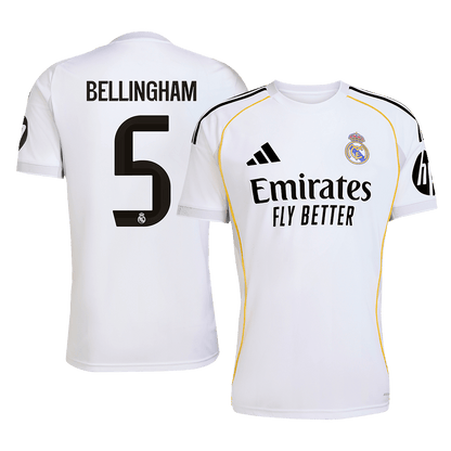 BELLINGHAM #5 Real Madrid Tröja 2025/26 Hemma Premium Vit