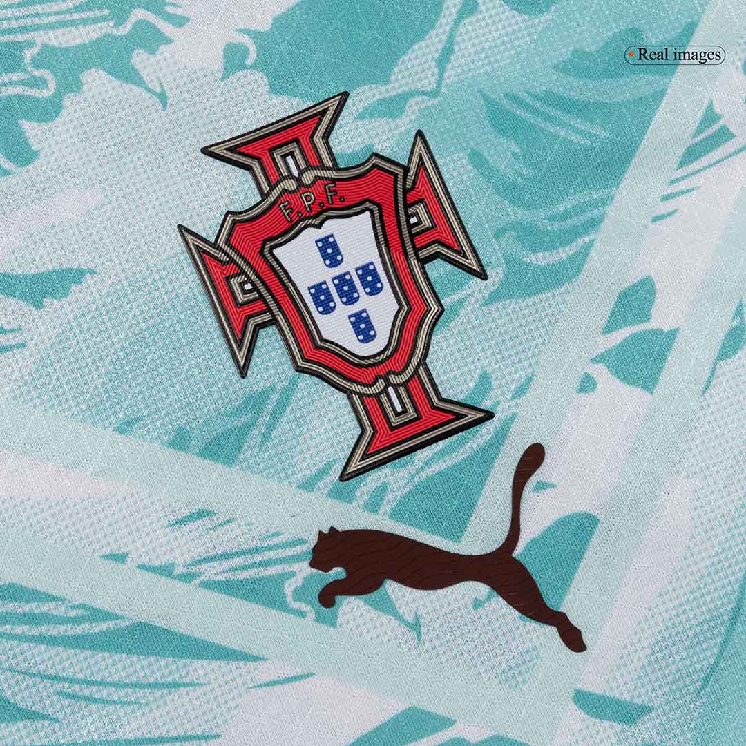 Portugal Tröja JOÃO FÉLIX #11 2026 Borta Autentisk White&Green-6
