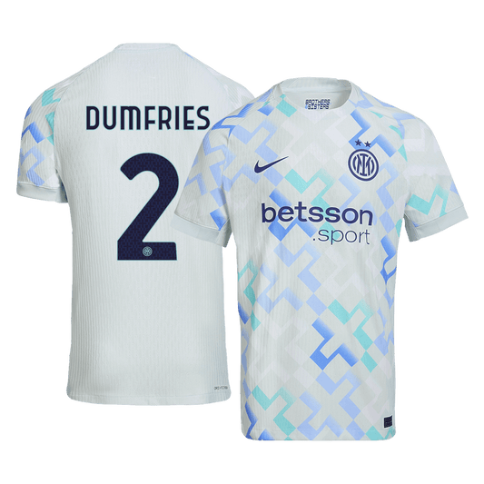 Inter Milan Tröja DUMFRIES #2 2025/26 Borta Autentisk Blå
