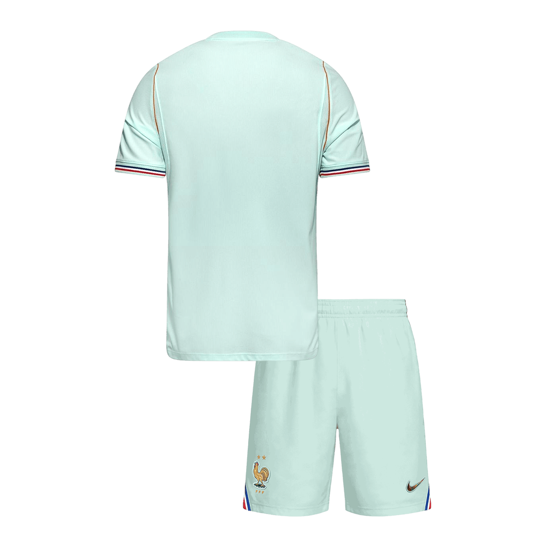 Frankrike Tröja 2026 Borta Mint Green Barn-11