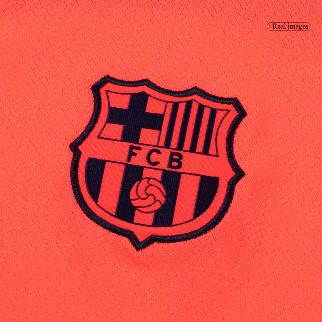 Barcelona Tröja Tredjeställ 2025/26 Orange-12