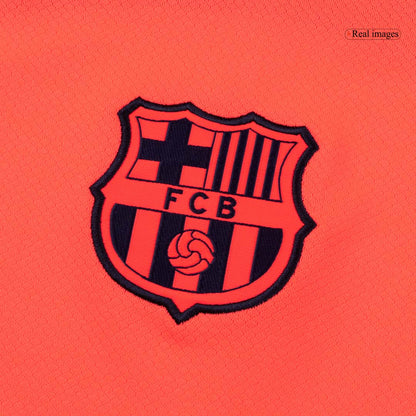 Barcelona Tröja Tredjeställ 2025/26 Orange-12