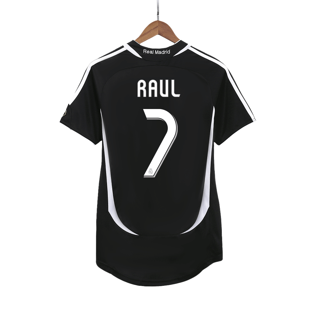RAUL #7 Real Madrid Bortatröja 2006/07 Retro Tröja
 Svart