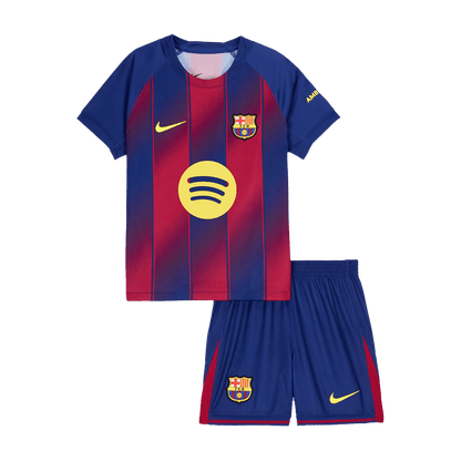 Barcelona Tröja 2025/26 Hemma Röd & Blå Barn Premium