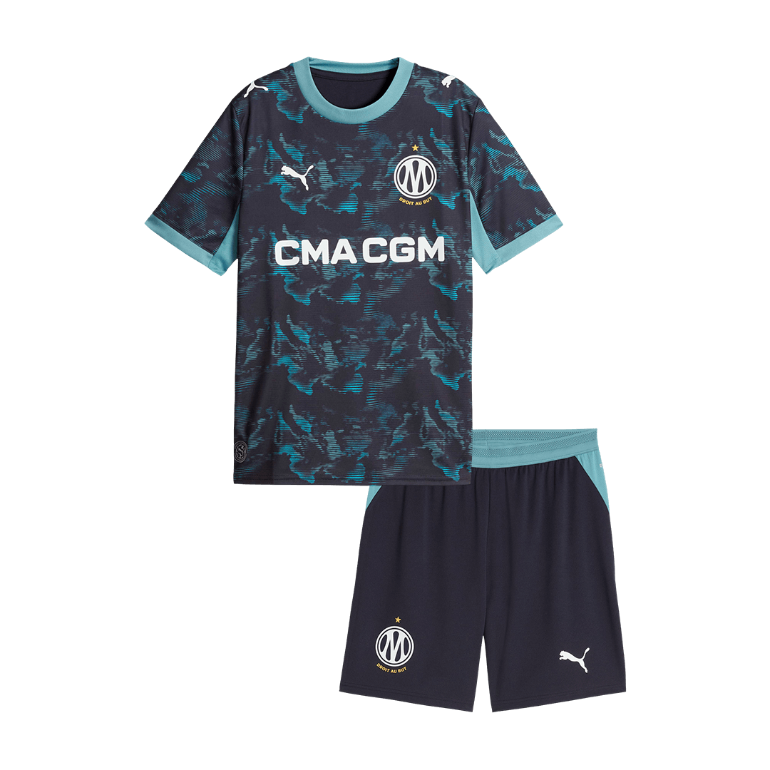 Marseille Tröja 2026/27 Borta Mörkblå Barn