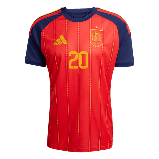 PEDRI #20 Spanien Tröja 2026 Hemma Premium Röd-1