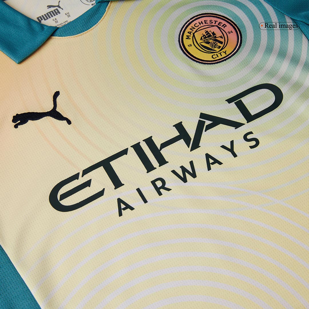 Manchester City Tröja 2024/25 Fourth Away Blå Barn - Definitely City
