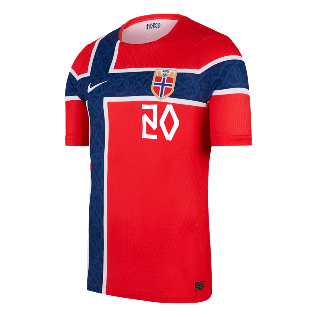 Norge Tröja NUSA #20 2026 Hemma Autentisk Röd-2