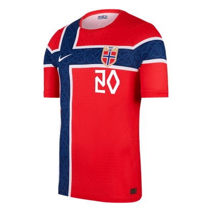 Norge Tröja NUSA #20 2026 Hemma Autentisk Röd-2