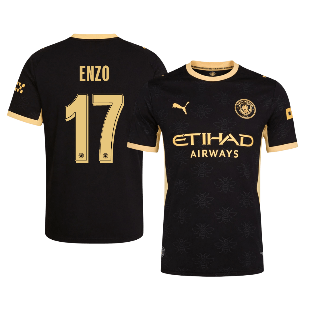 Manchester City Tröja ENZO #17 2026/27 Borta Autentisk Svart - UCL