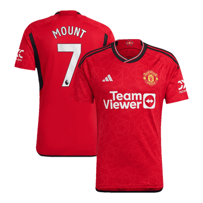 Manchester United Tröja MOUNT #7 2023/24 Hemma Röd